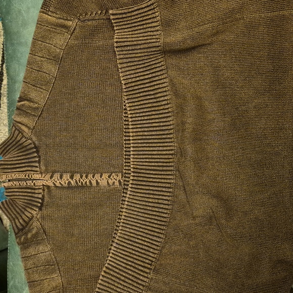 BKE Men's Dark Brown Mock Turtleneck 1/4 zip.XXL. Zip-Up Sweater.#1818) - Picture 9 of 16